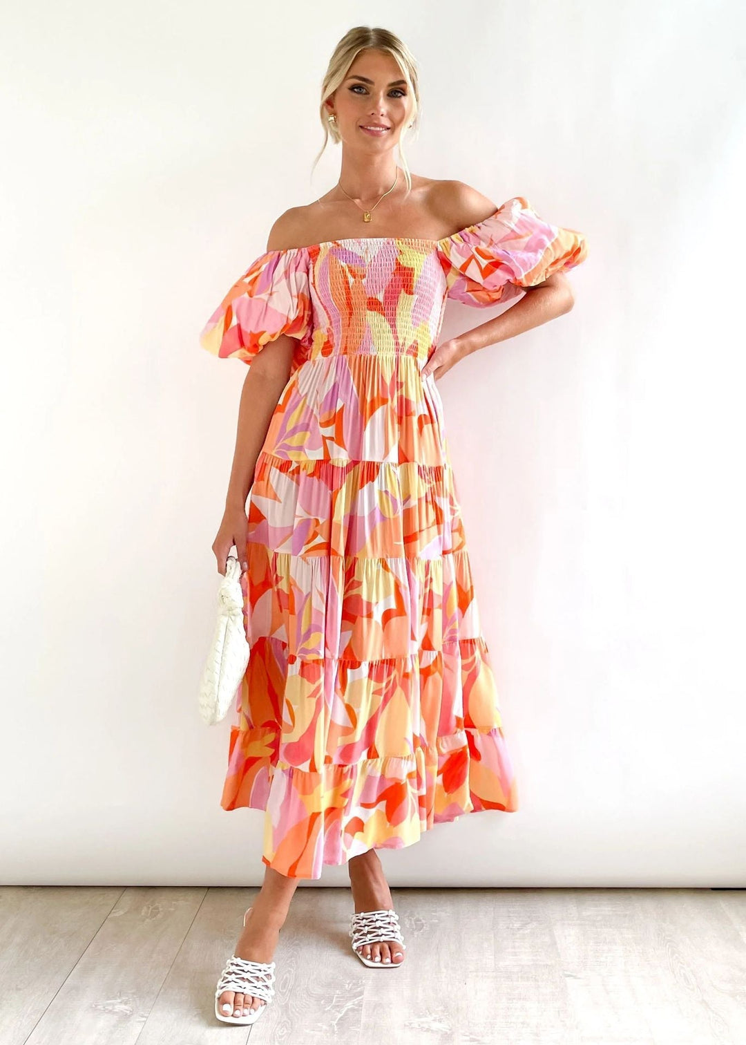 Off-Shoulder Midi-ruha – Talia