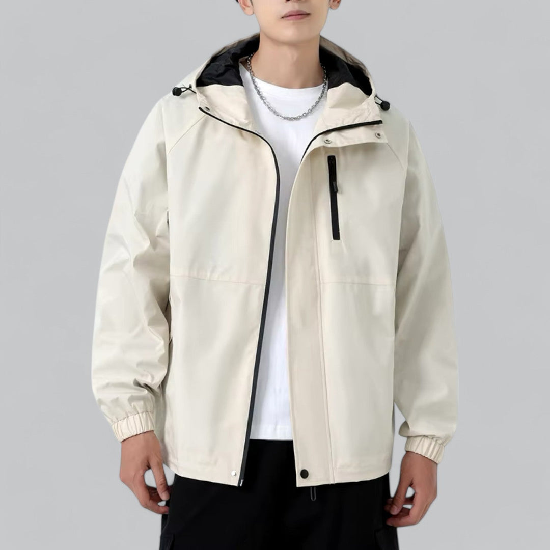 Férfi széldzseki laza szabással és időjárás-védelemmel – Damian