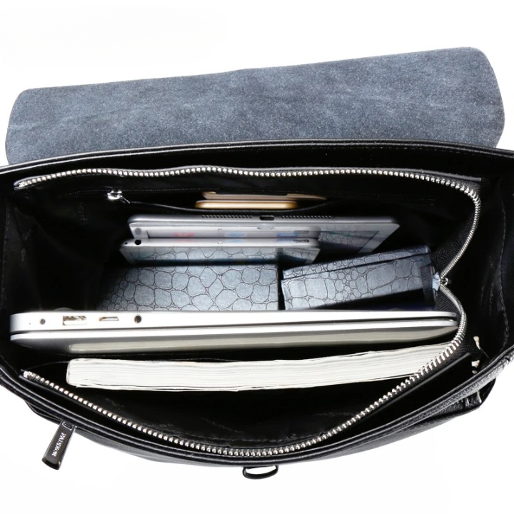 Bőr Többméretű Laptop Háti Táska