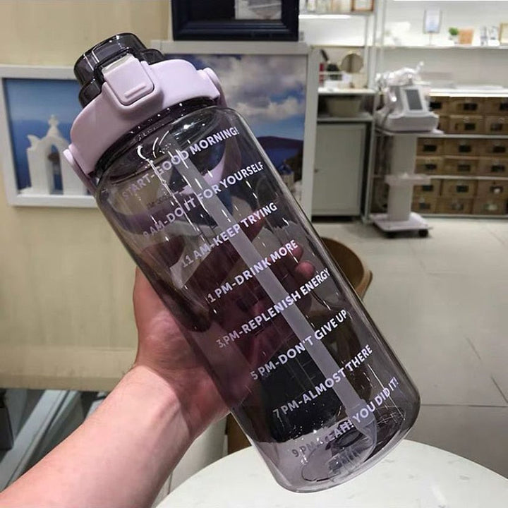 2L Motiváló Vízpalack Időjelzőkkel - HydroMotivator