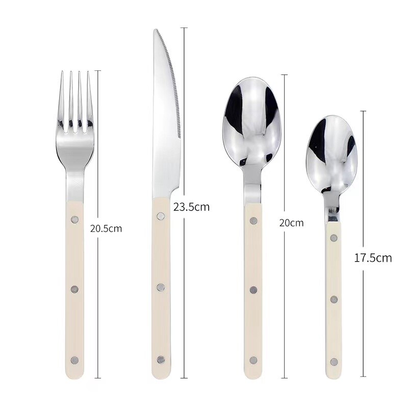 24 darabos rozsdamentes acél evőeszközkészlet gravírozott designnal - BistroLine