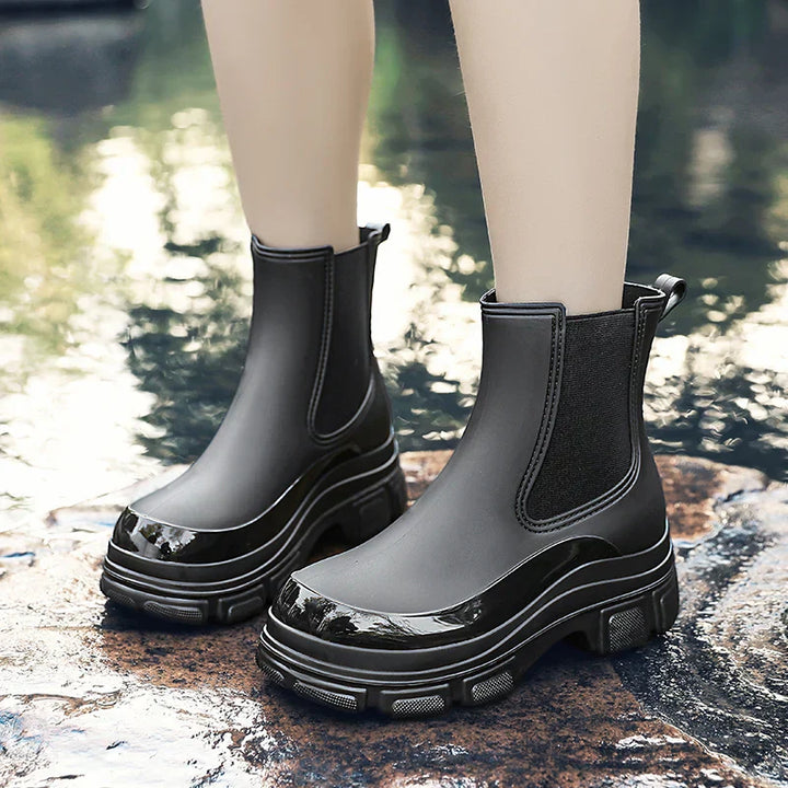 Női Chelsea esőcsizma Chunky platformtalppal – Elara