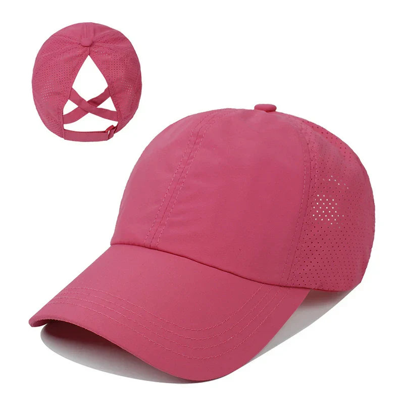 Légáteresztő unisex sport-baseball sapka hálóból, állítható mérettel – AeroCap