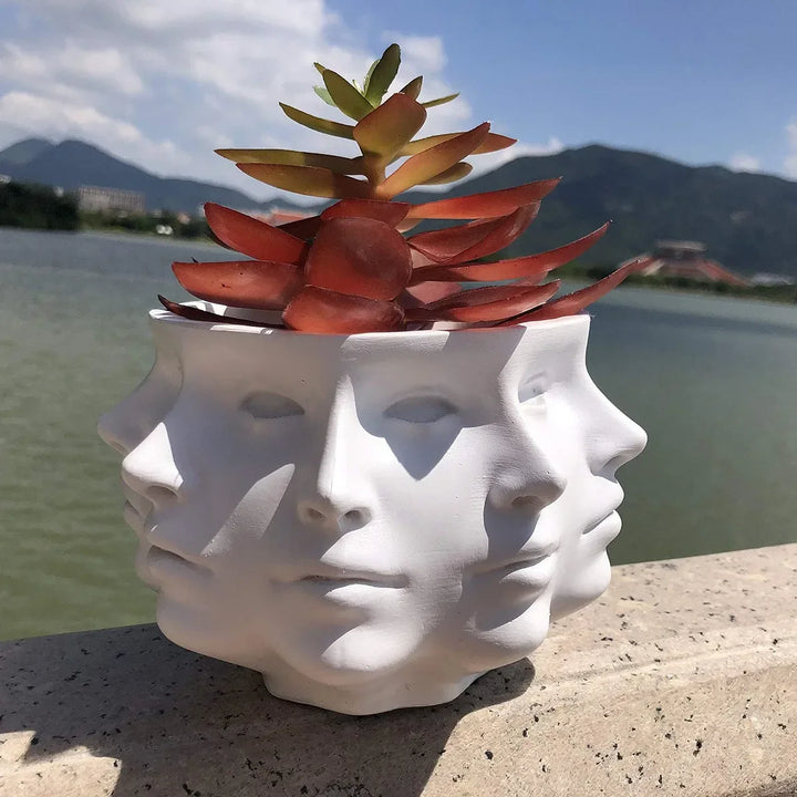 3D Arctartó Virágtartó - FaceBloom