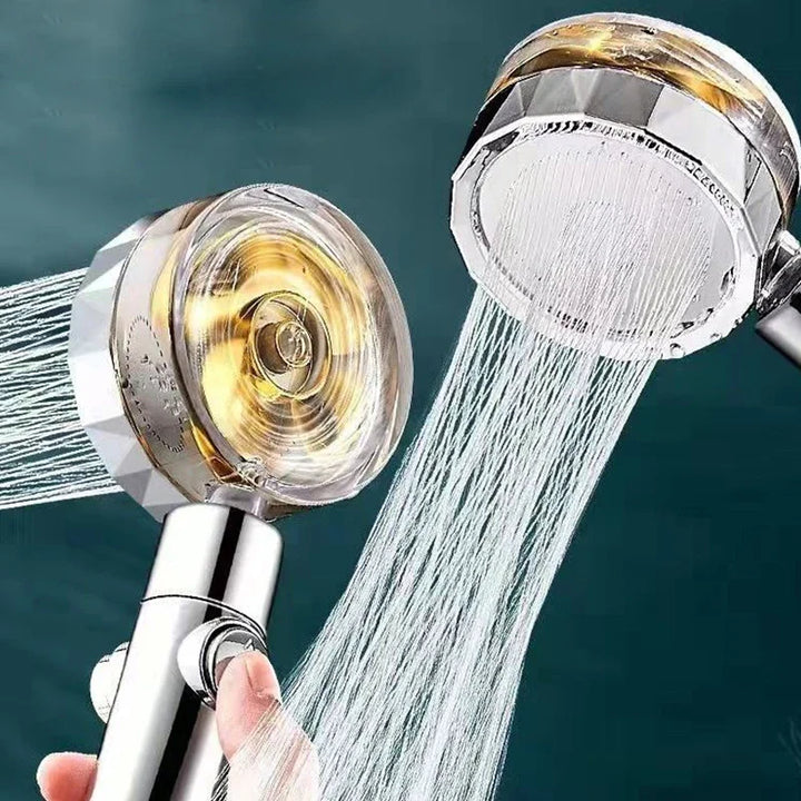 Víztakarékos zuhanyfej 360°-os forgással - AquaTurbo