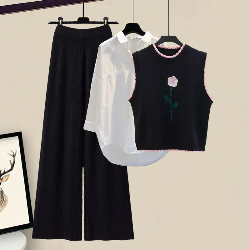 Háromrészes női téli öltözködési szett kardigánnal – Marisa