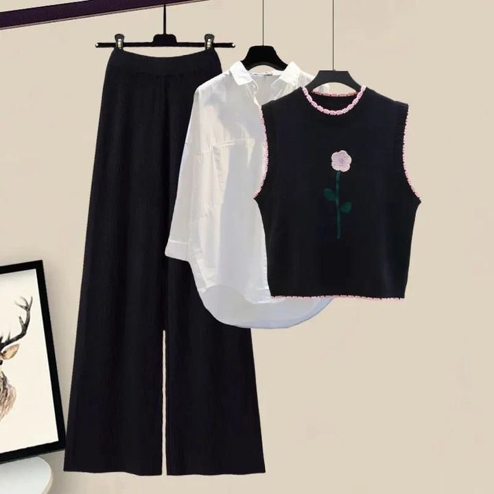 Háromrészes női téli öltözködési szett kardigánnal – Marisa