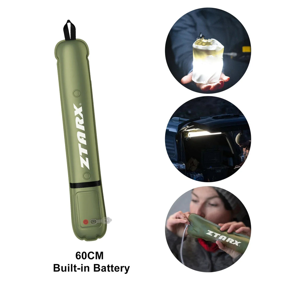 Felfújható Solar LED Csőlámpa - LumiGlow Pro