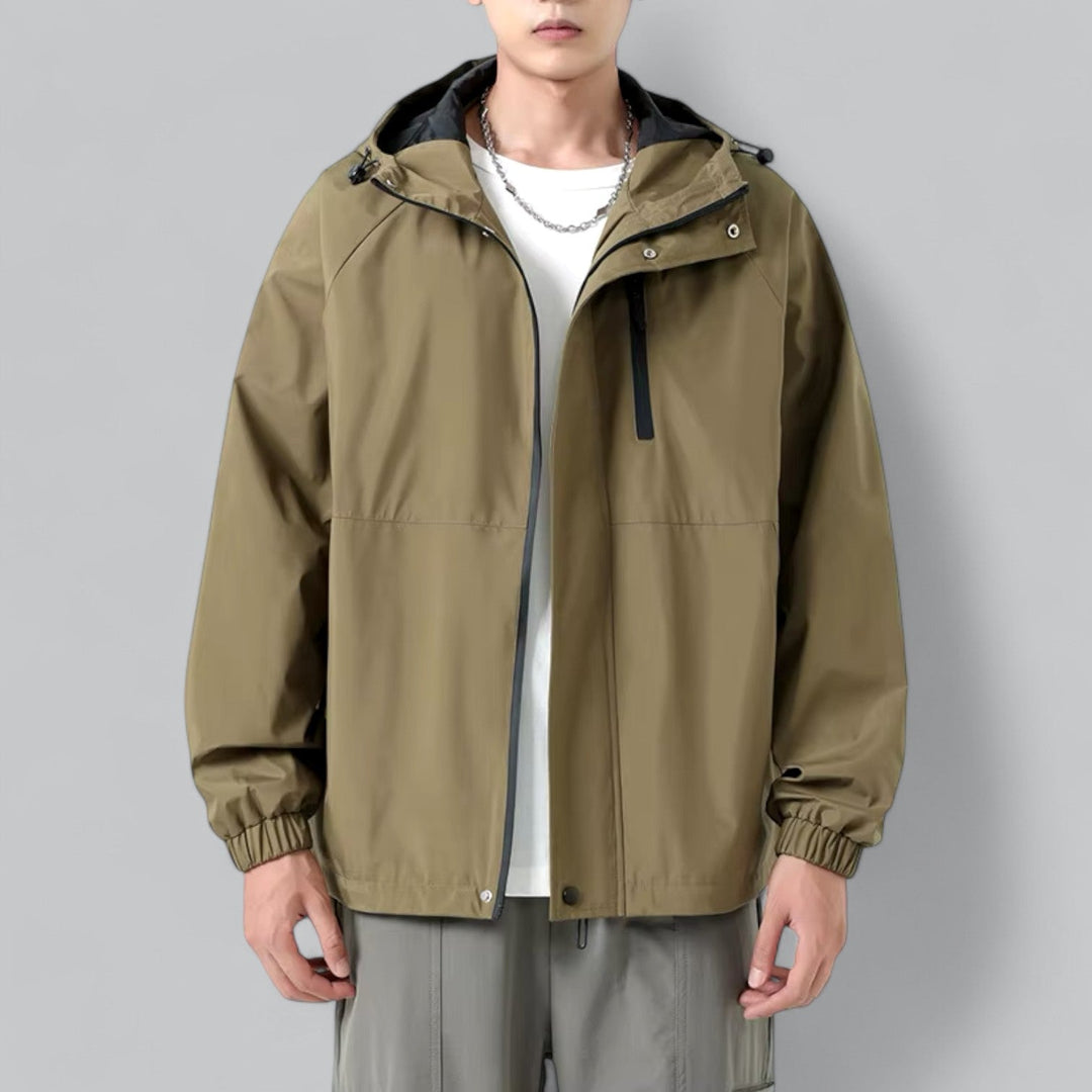 Férfi széldzseki laza szabással és időjárás-védelemmel – Damian