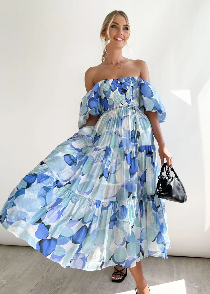 Off-Shoulder Midi-ruha – Talia