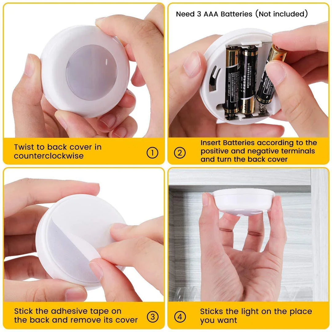 Vezeték nélküli RGB LED Aljzati világítás - GlowyLed