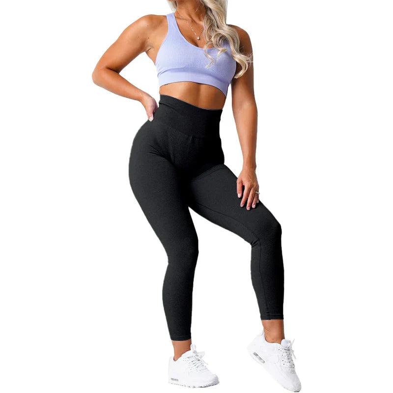 Zökkenőmentes jóga leggings stretch derékkal és tökéletes illeszkedéssel – Freya