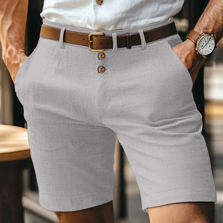 Légáteresztő & Vintage Slim-Fit Nyári Rövidnadrág Férfiaknak – Lennart
