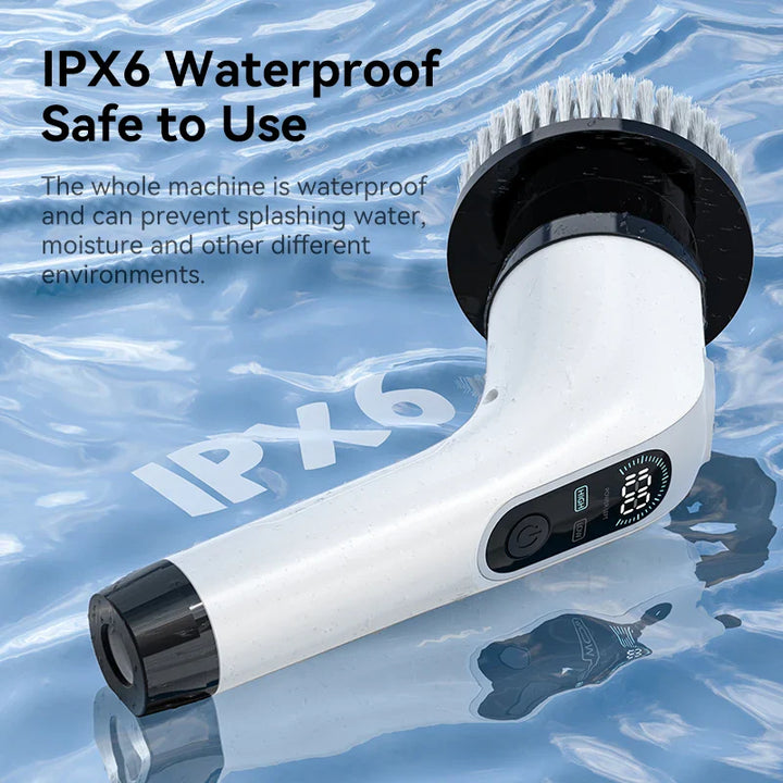 Vezeték nélküli Elektromos Tisztítóecset 7 Tisztítószárral - SpinClean