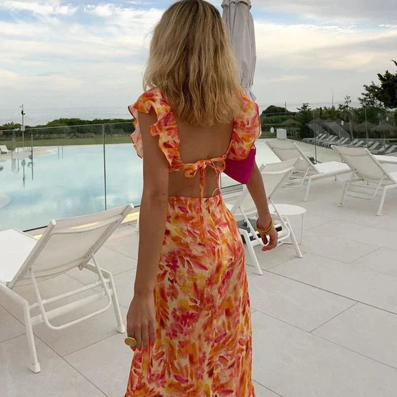 Boho Ruha Mintázattal és Ráncokkal - Samantha