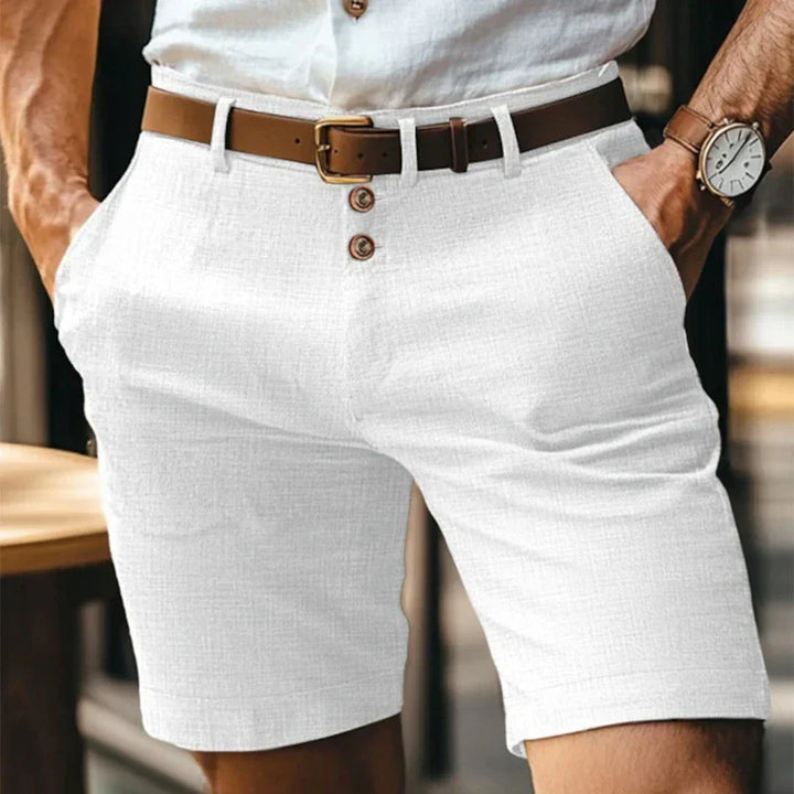 Légáteresztő & Vintage Slim-Fit Nyári Rövidnadrág Férfiaknak – Lennart