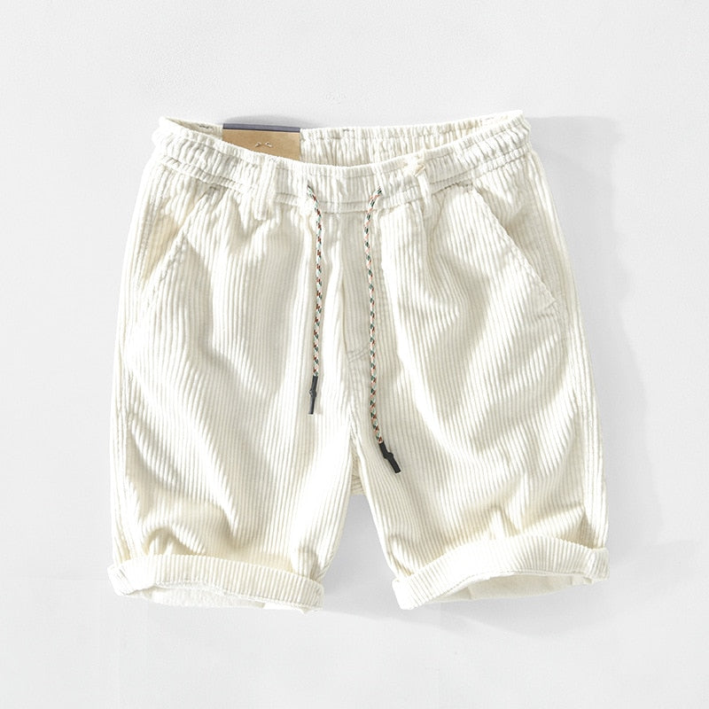 Retro-Cordshorts férfiaknak kényelmes szabással – Raul