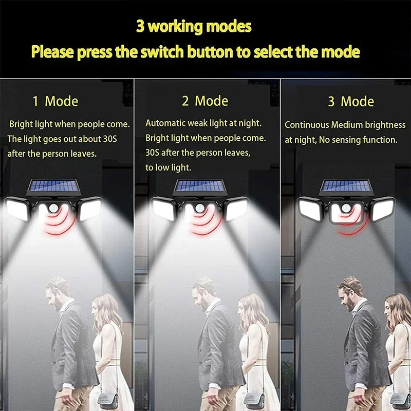 Napelemes Fali Lámpa - EcoBright