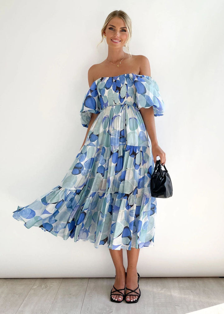 Off-Shoulder Midi-ruha – Talia