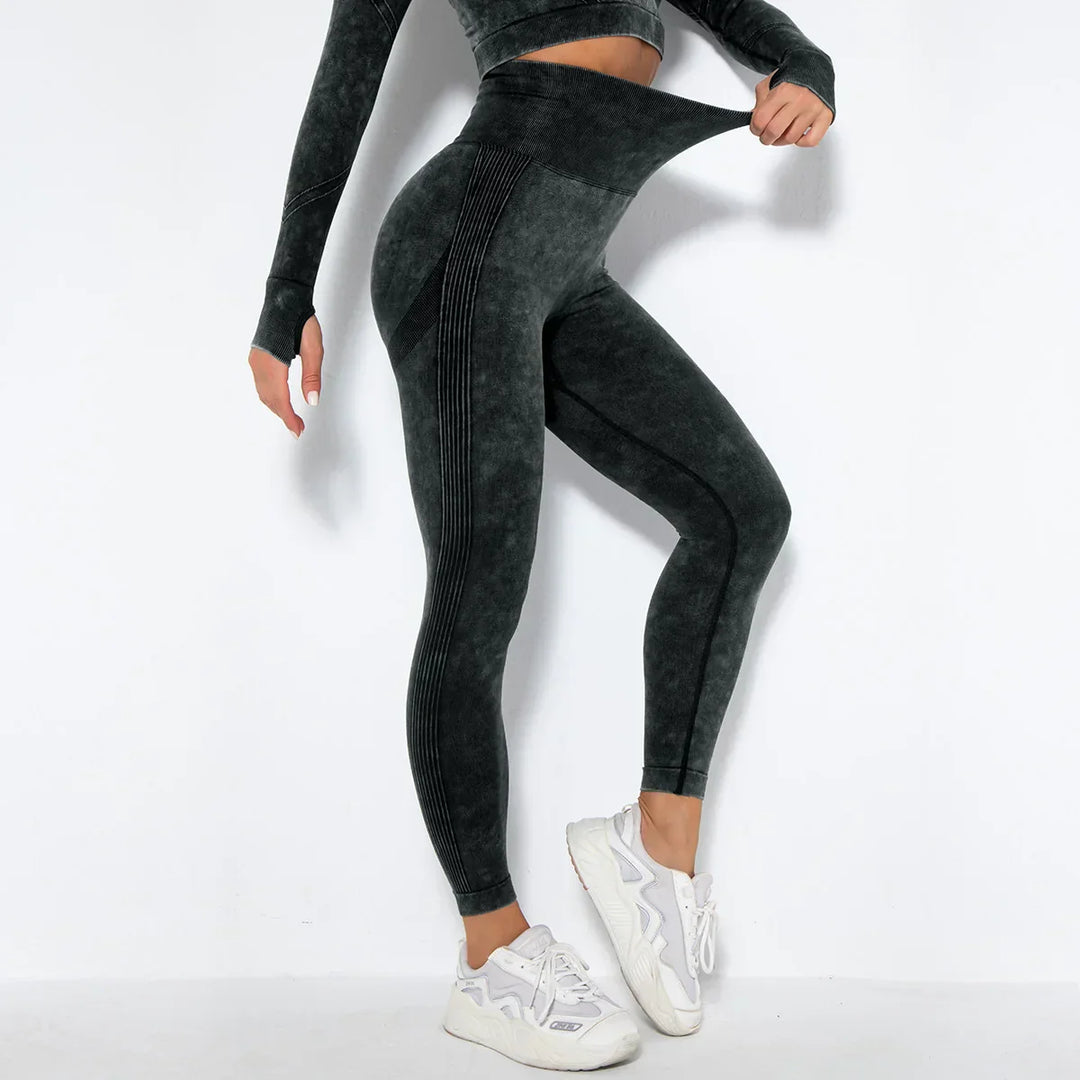 Zökkenőmentes Női Jóga Szett Cropped Top-pal - Nova
