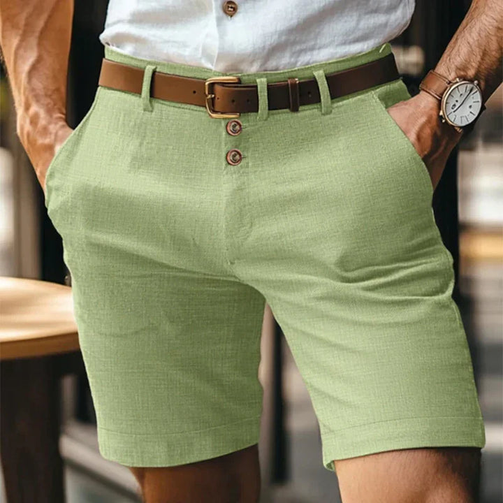 Légáteresztő & Vintage Slim-Fit Nyári Rövidnadrág Férfiaknak – Lennart