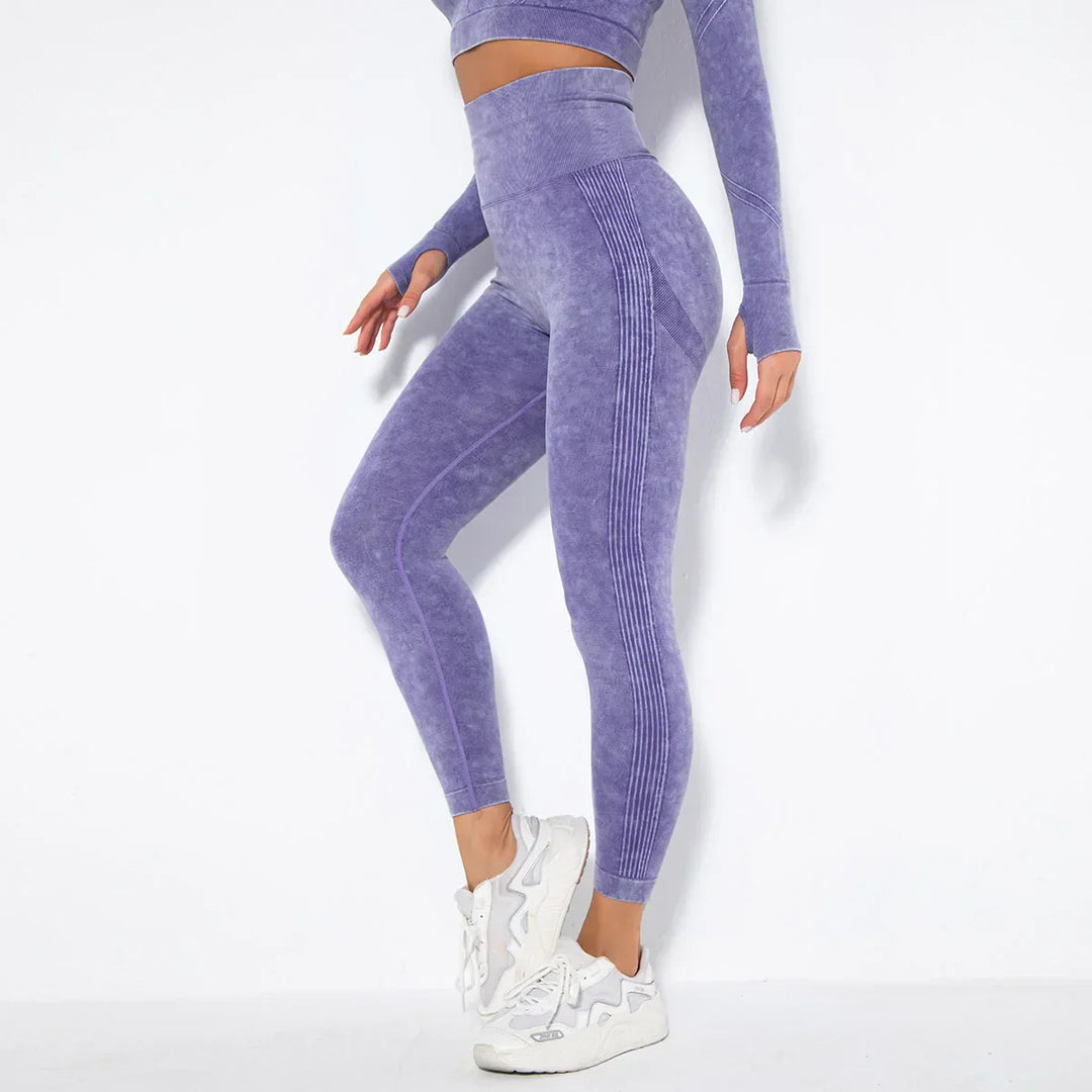 Zökkenőmentes Női Jóga Szett Cropped Top-pal - Nova