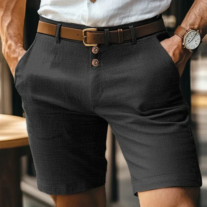 Légáteresztő & Vintage Slim-Fit Nyári Rövidnadrág Férfiaknak – Lennart