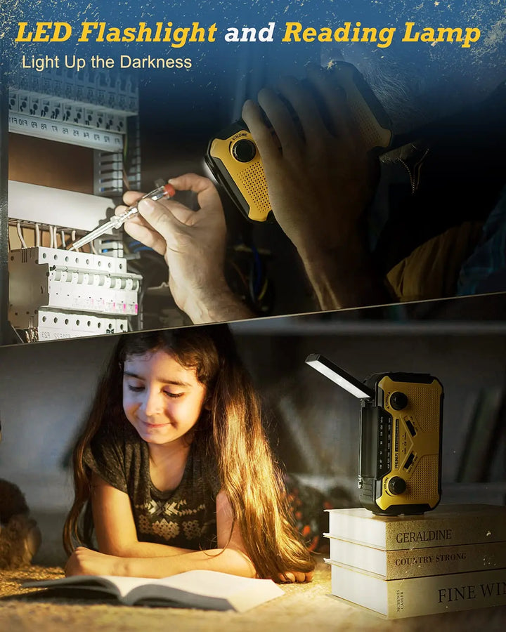 Többfunkciós Vészrádió Töltési Lehetőségekkel - SafeSignal