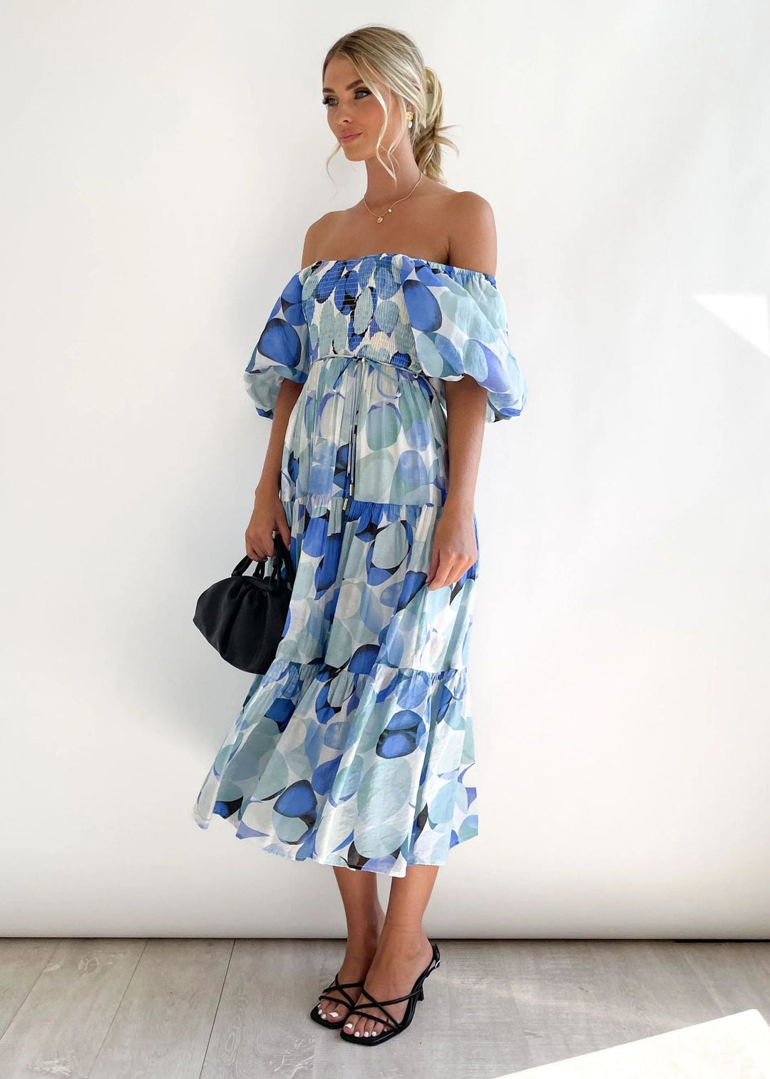 Off-Shoulder Midi-ruha – Talia