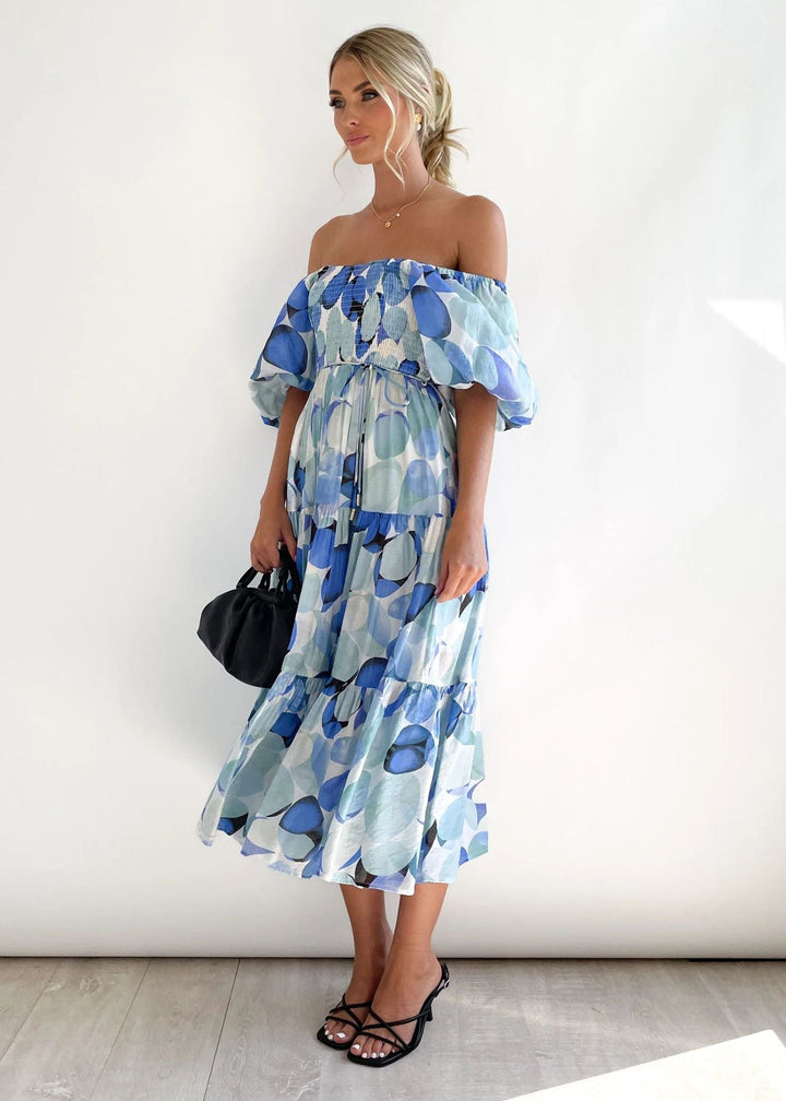 Off-Shoulder Midi-ruha – Talia