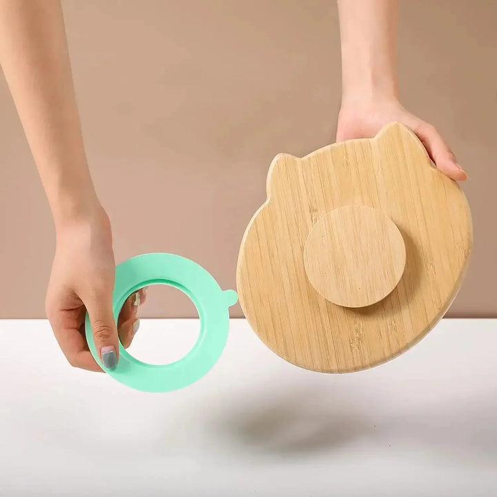 Gyermek étkészlet tapadós talppal - EcoFeast