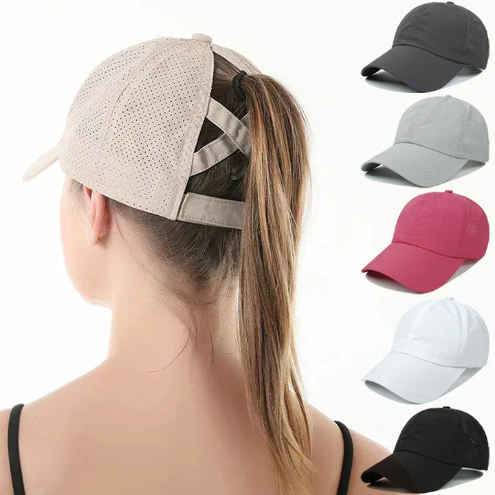 Légáteresztő unisex sport-baseball sapka hálóból, állítható mérettel – AeroCap