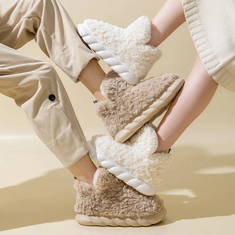 Meleg női házicipők pamutból és plüssből – CozySteps