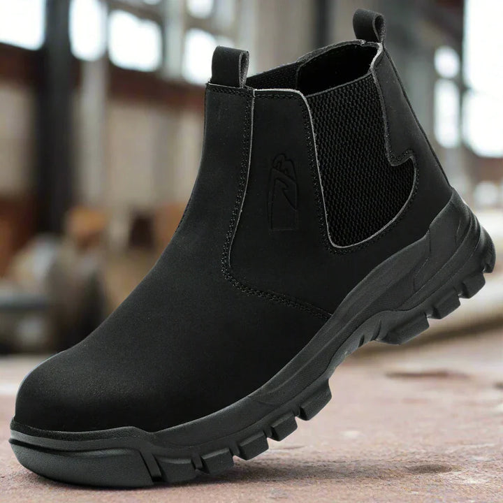 Férfi biztonsági munkacsizma vízálló acél orral és széles fazonnal – Magnus