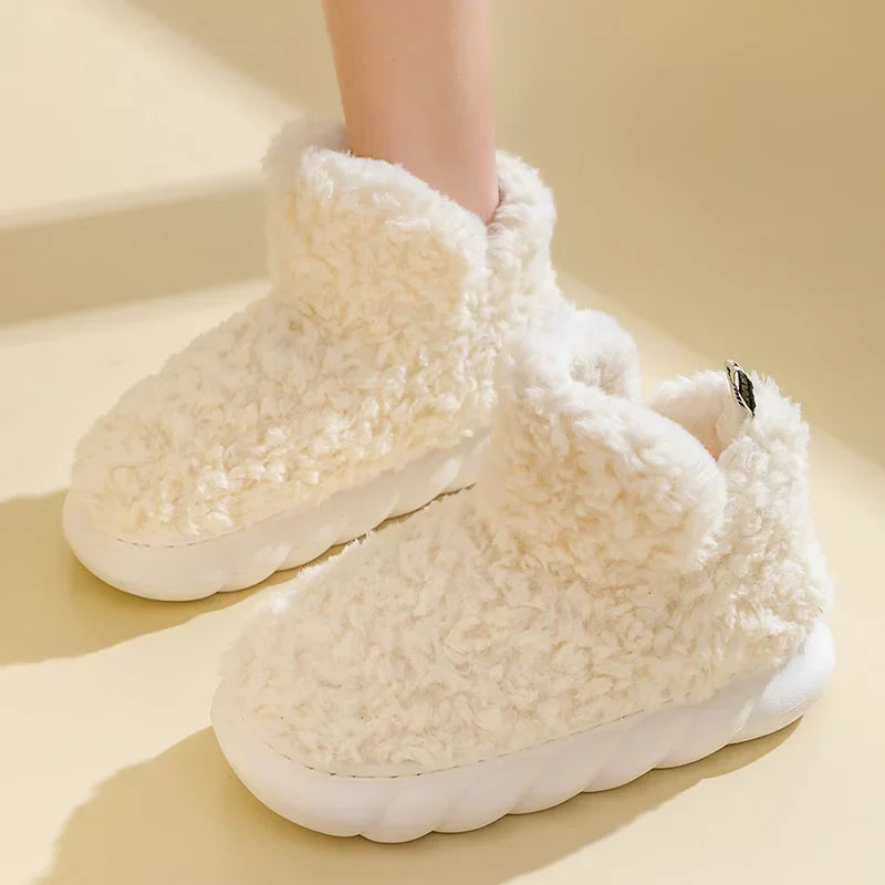 Meleg női házicipők pamutból és plüssből – CozySteps
