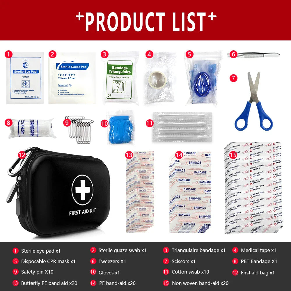 91 részes Elsősegély Készlet - SafeKit Pro