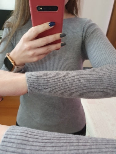 Női kötött pulóver hajónyakkal – Maris