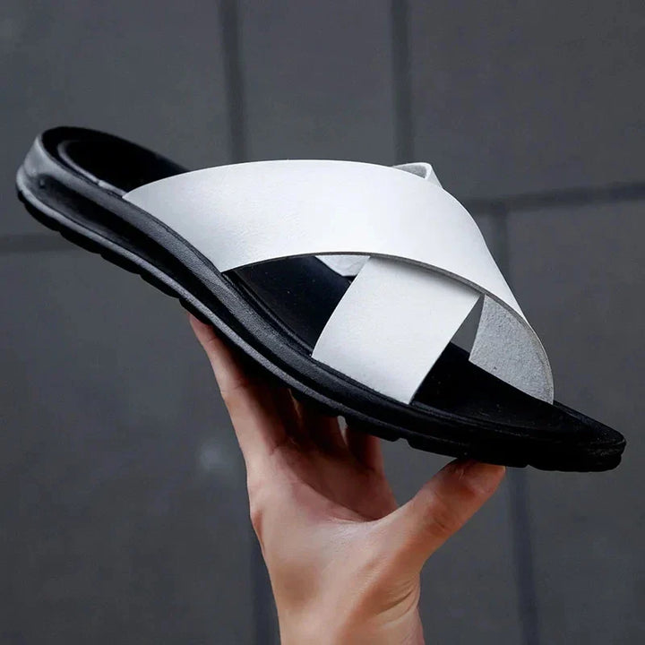 Olasz férfi bőr papucs – Lorenzo