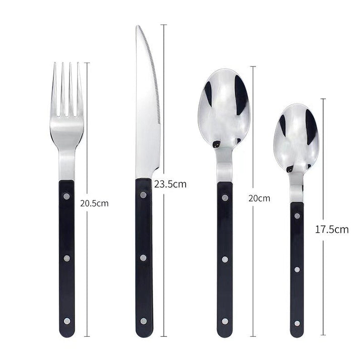 24 darabos rozsdamentes acél evőeszközkészlet gravírozott designnal - BistroLine