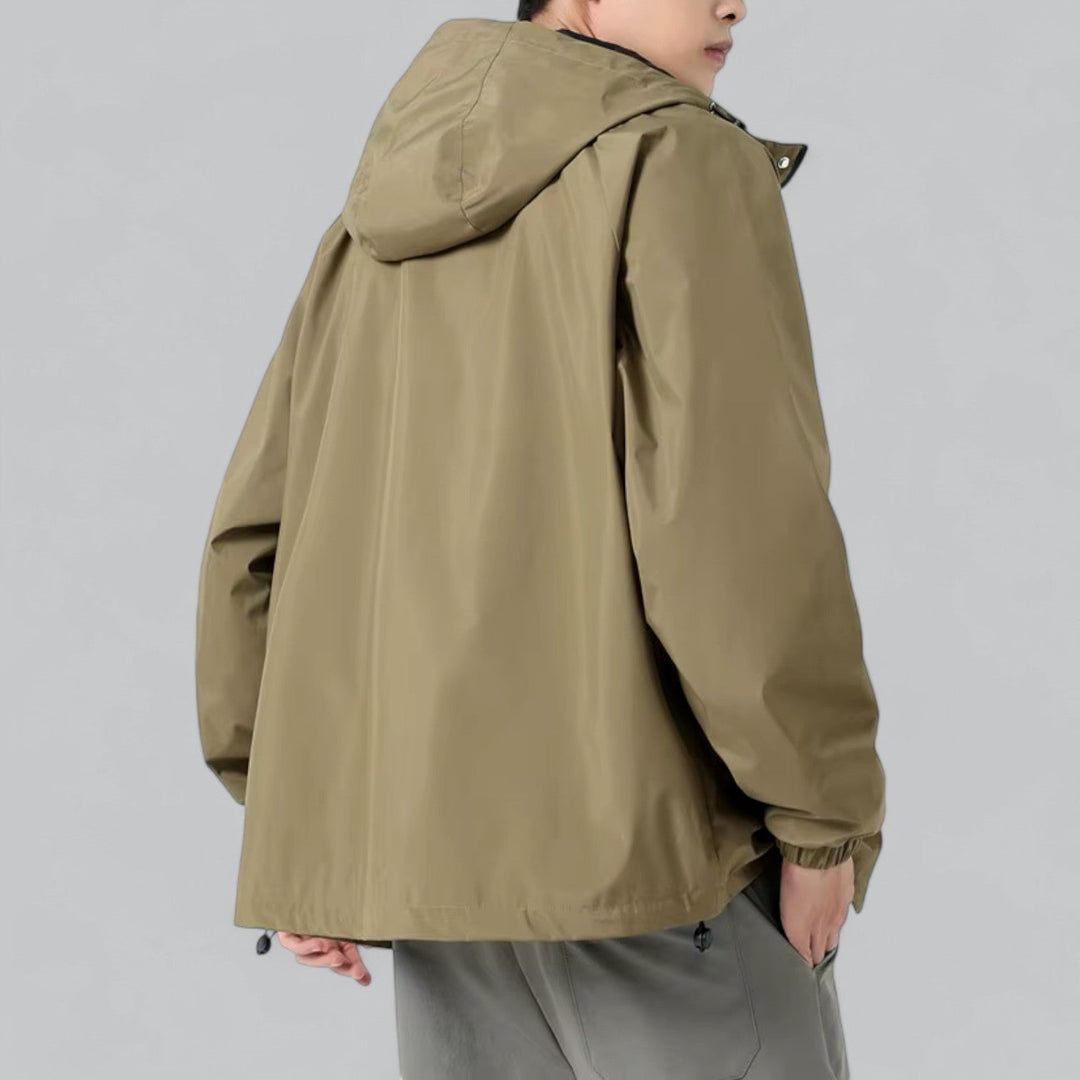 Férfi széldzseki laza szabással és időjárás-védelemmel – Damian