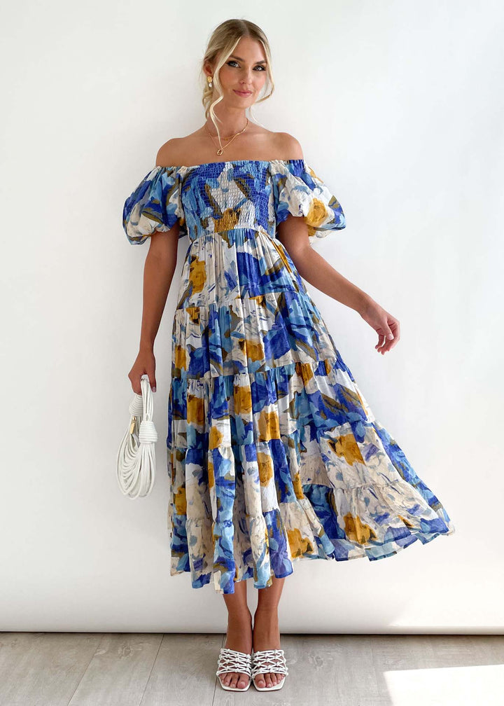 Off-Shoulder Midi-ruha – Talia