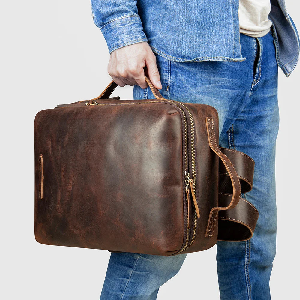 Bőr Laptoptartó és Üzleti Hátizsák Férfiaknak