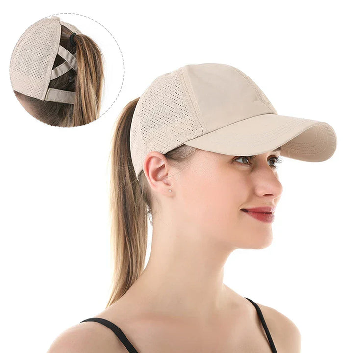 Légáteresztő unisex sport-baseball sapka hálóból, állítható mérettel – AeroCap