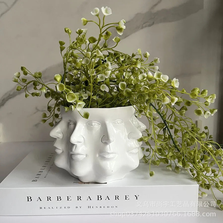 3D Arctartó Virágtartó - FaceBloom