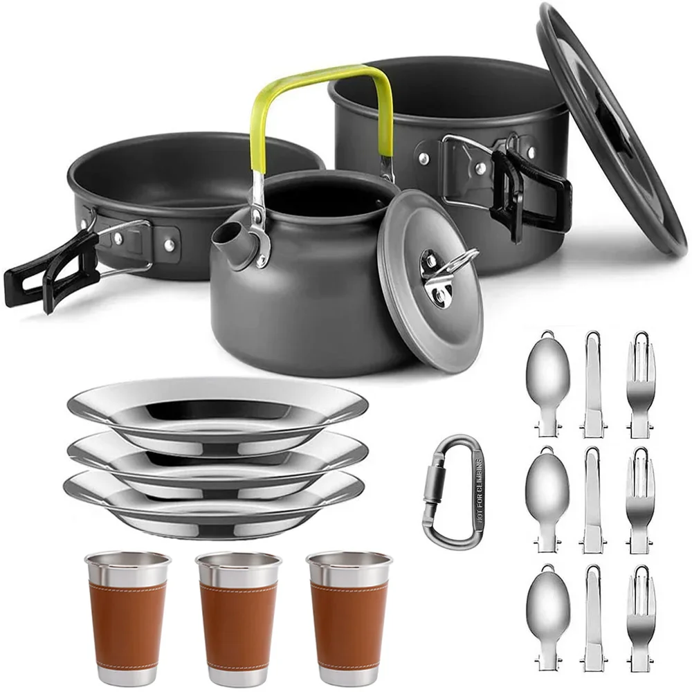 Hordozható Szabadtéri Főzőkészlet - CampEase