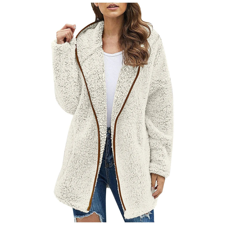 Trendy Lang Fleece Női Kardigán - Luna