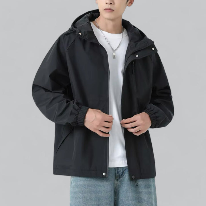 Férfi széldzseki laza szabással és időjárás-védelemmel – Damian