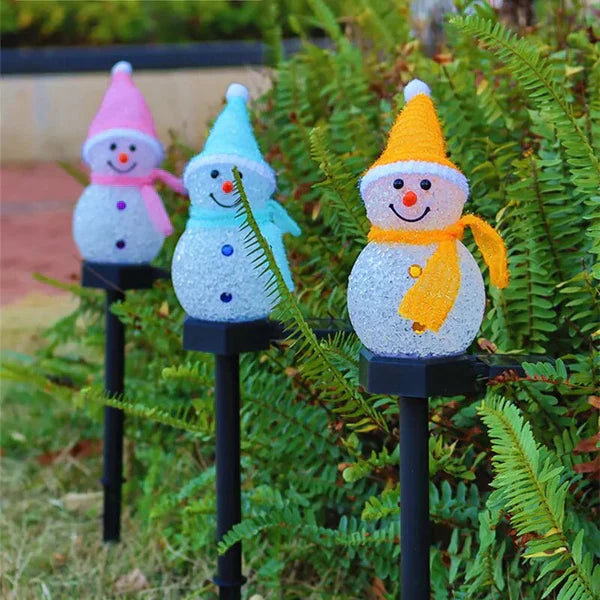 Napelem energia Hóember Lámpa - SolarSnow