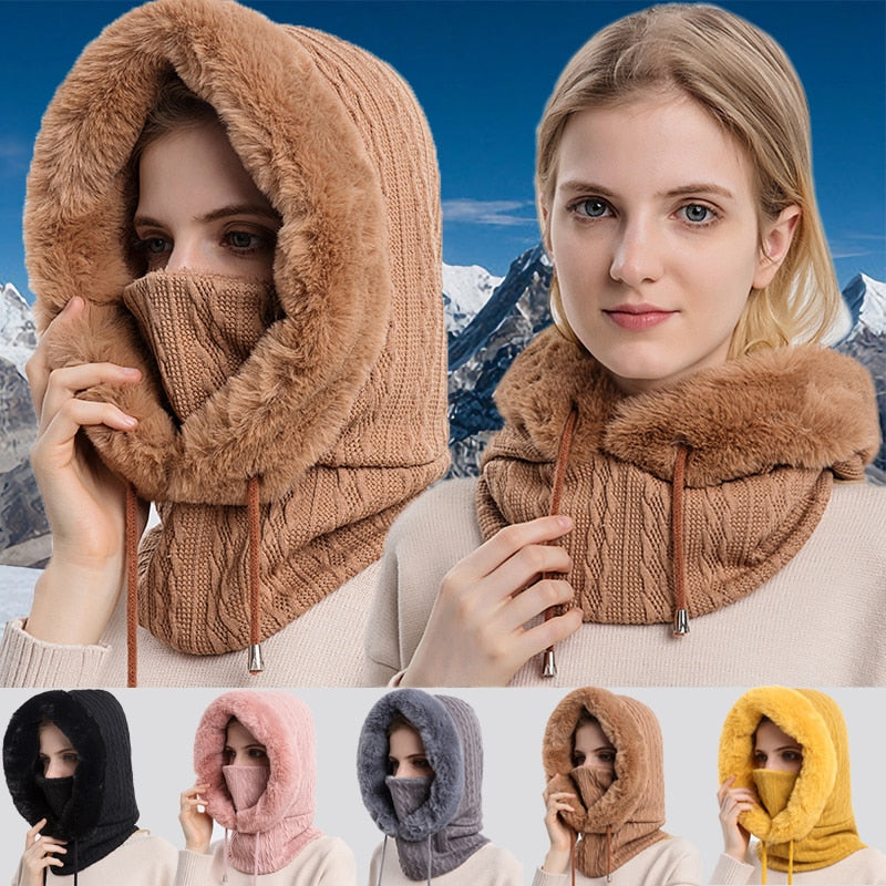 3-in-1 Téli Sál és Sapka Nőknek - Isabella