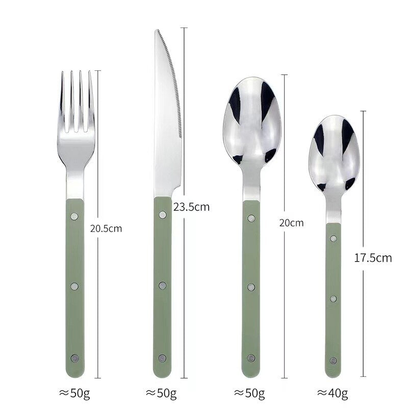 24 darabos rozsdamentes acél evőeszközkészlet gravírozott designnal - BistroLine
